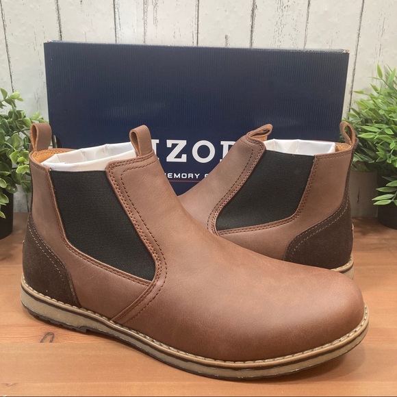 Izod Men's Luca Fashion Boot – Water Resistant, Slip-On Ankle Boot